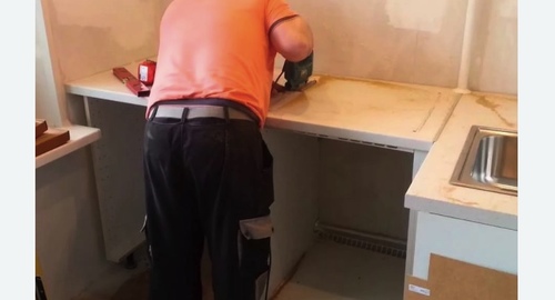 Сборка кухонного гарнитура. Прокшино
